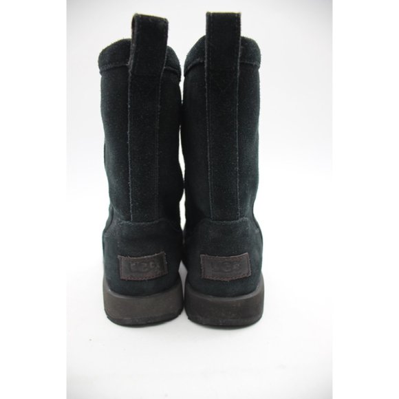 UGG Classic Short Waterproof Boot Size 5 Black Suede & Shearling 1017508 - Picture 5 of 9